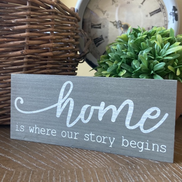 Other - Last 1❗️Modern Farmhouse Home Is Where Our Story Begins Wood Sign